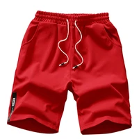 red shorts men japanese style running fashionable comfortable and breathable high quality cotton sport shorts for