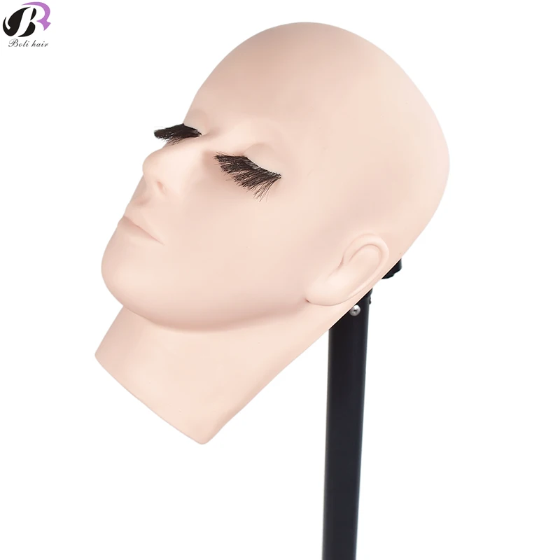 Бесплатная доставка! Голова манекена с ресницами для обучения окрашиванию