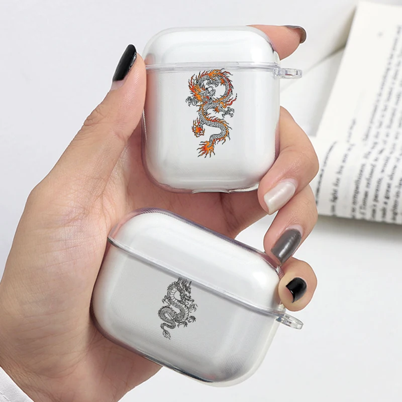 Прозрачный чехол для беспроводных наушников Apple AirPods 1 2 Pro силиконовый Airpods 3