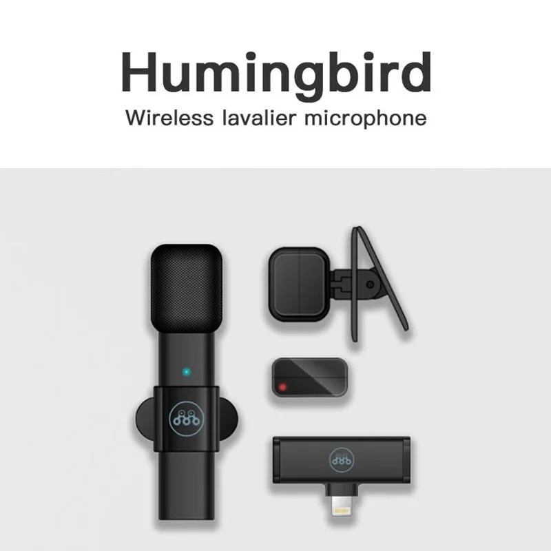 

LEORY F1 Wireless Microphone Phone Lavalier Live Streaming Recording Video Professional Plug and Play Interview MINI