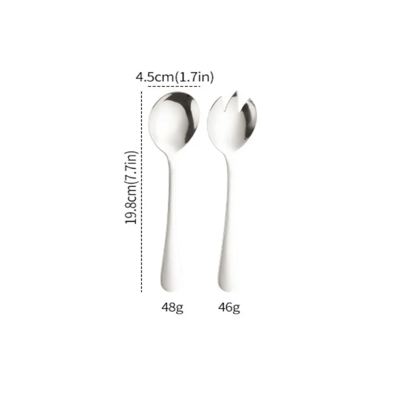 

High Quality Stainless Steel Fruit Fork Dessert Forks For Cake Snack Salad Fork Spoon 2 In 1 Colorful Rainbow Bento Accessories
