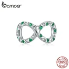 Оригинальный серебряный браслет bamoer в форме бесконечности подвеска в виде змеи пробы, ювелирные украшения в стиле ретро, BSC186