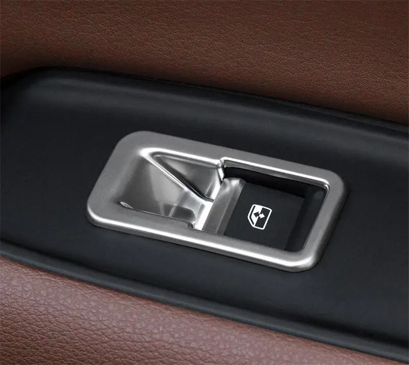 Автомобильный Стайлинг, двери, подлокотник, панель, Накладка для Audi Q7, оконное стекло, кнопки подъема, рамка, наклейка, полоса, нержавеющая сталь, авто наклейки