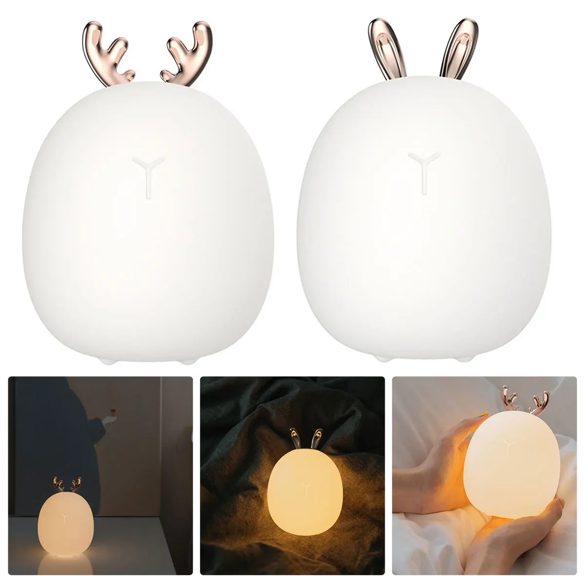 Новый силиконовый ночсветильник Elk с зарядкой от USB светильник прикроватная