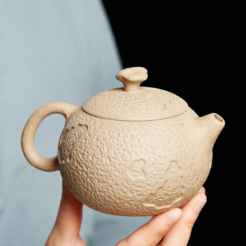 

CHT 320ml 10.8 Oz Teapot Handmade Purple Clay Teapot Chinese Tea Culture Tea Steeper