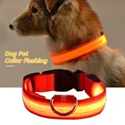 Перезаряжаемый от USB светящийся ошейник светящийся мигающий ожерелье наружные товары безопасности для прогулок ночью SML