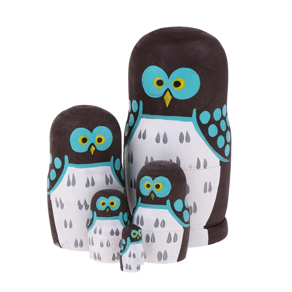 Рождественские украшения подарок-мультфильм Сова узор русская матрешка куклы