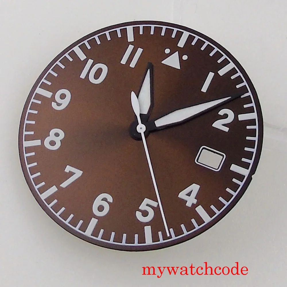 

Циферблат для часов, 33,6 мм, зеленый, светящийся, для движения NH35A, с окошком даты, аксессуары для наручных часов