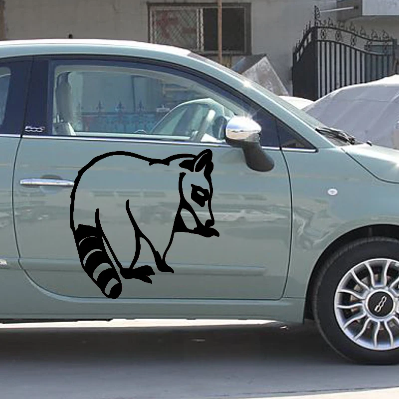 EARLFAMILY 2x симпатично выглядит мило маленькое животное енот организует свою