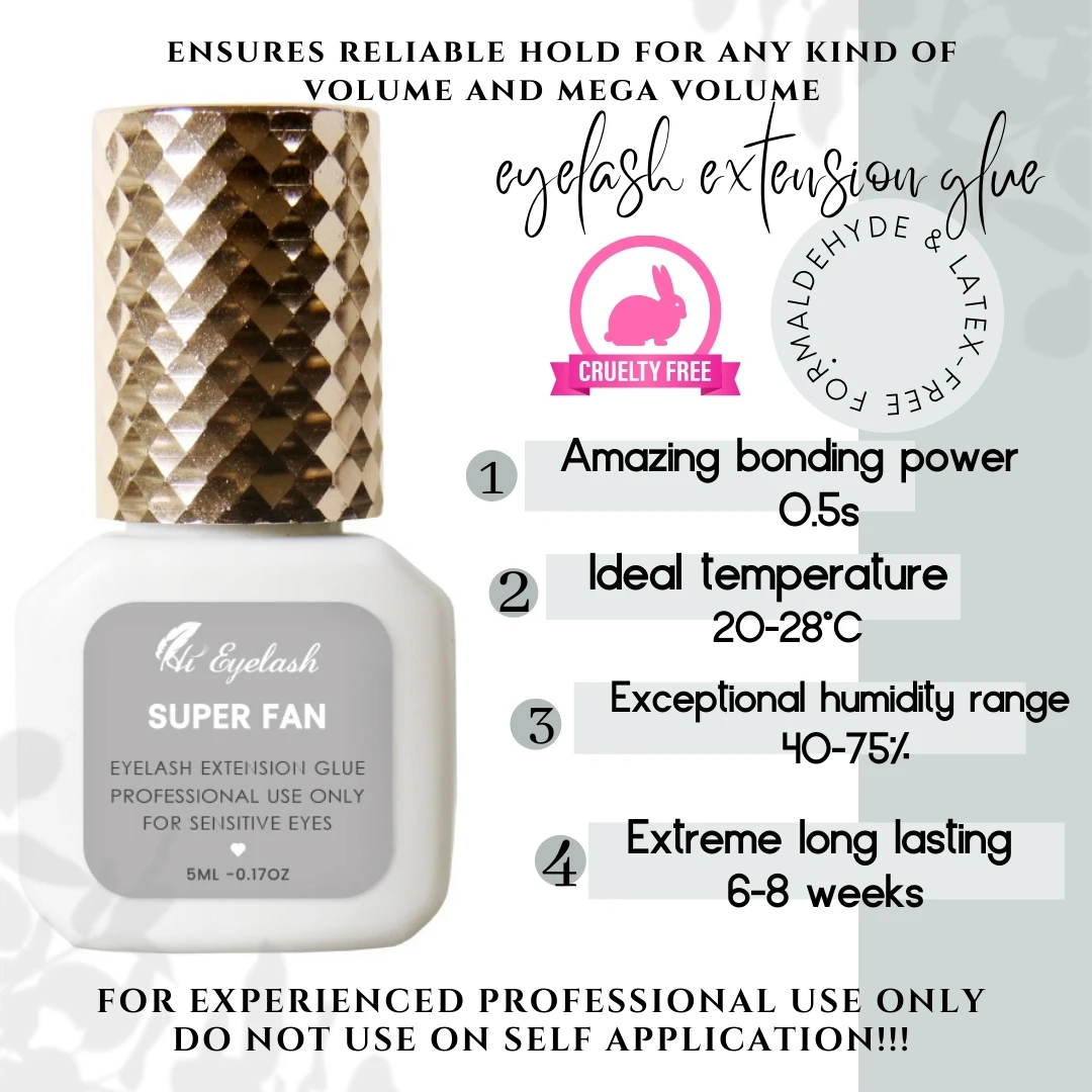 5ml 0.5 Second Fast Drying Eyelash Extension Glue Professional Sensitive Lash Glue For False Eyelashes Adhesive Private Label