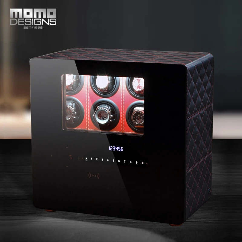 Интеллектуальный Сейф для 12 автоматических часов намоточный дисплей скрытый