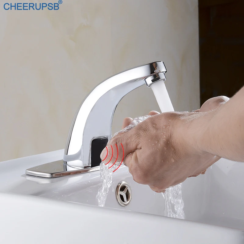 Умный сенсорный смеситель для ванной комнаты индуктивный кран с креплением на
