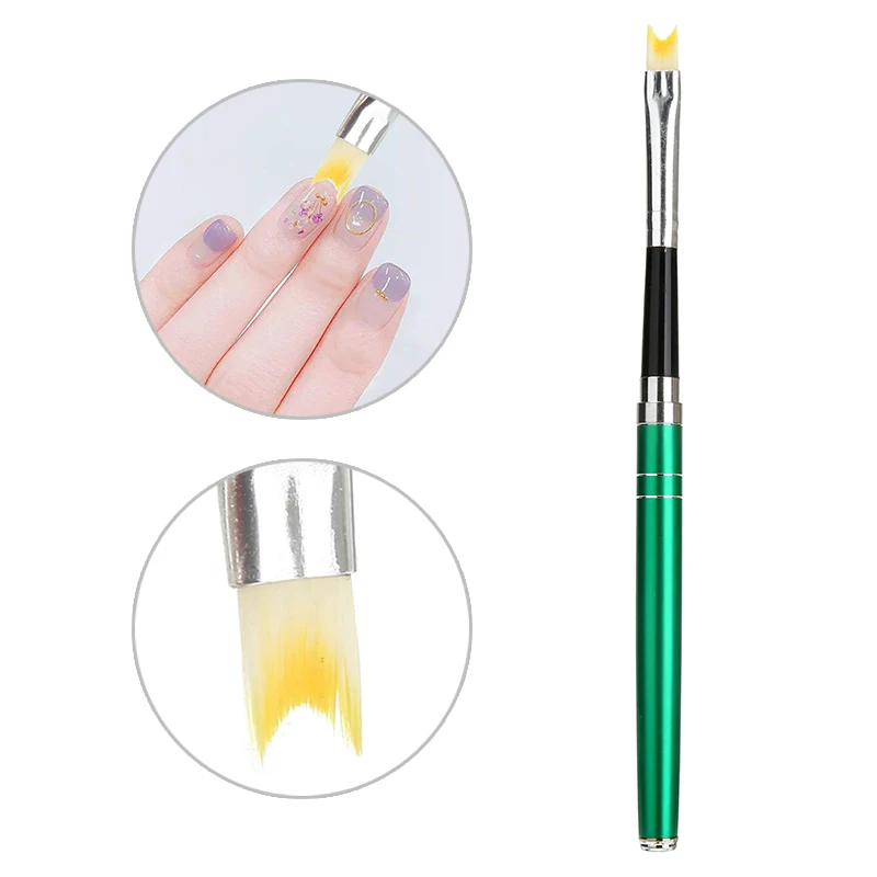 1 шт. кисть для кончиков во французском стиле полулунообразная форма акриловый