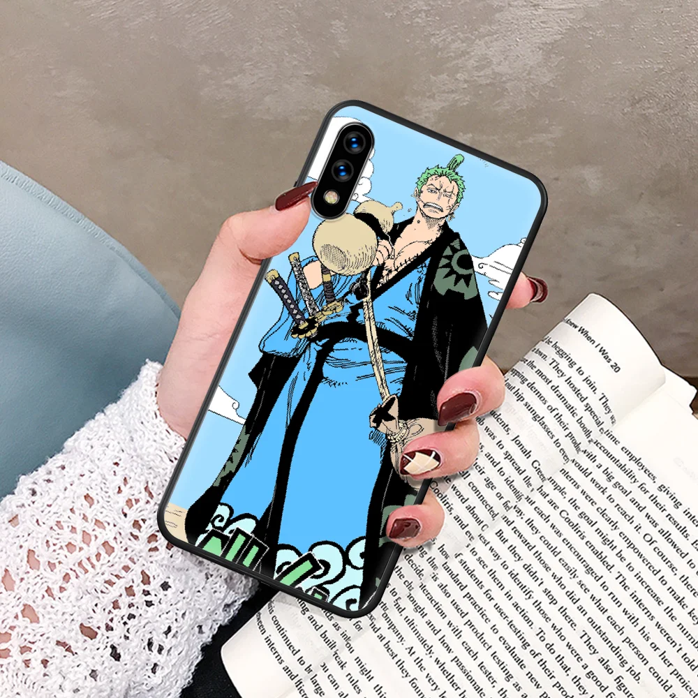 

Luffy Zoro One Piece Phone Case For Huawei Honor 6A 7A 7C 8 8A 8X 9 9X 10 10i 20 Lite Pro Play black Funda Soft Waterproof