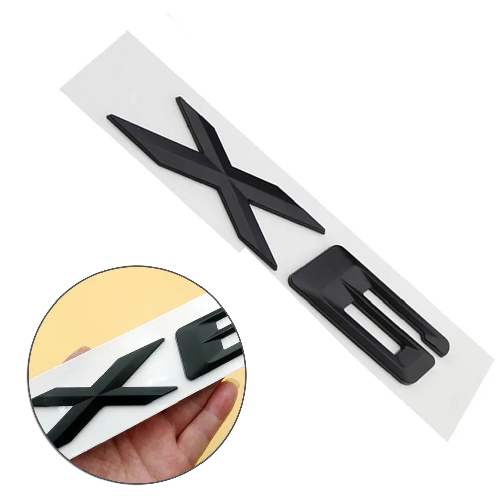 

Decoration Car Sticker For BMW X6 Gloss Black Letters Number ABS Plastic Badge