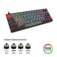 skyloong sk64 mechanical keyboard gateron optical switch rgb backlit gamewireless bluetooth waterproof macro programe gk61 gk64