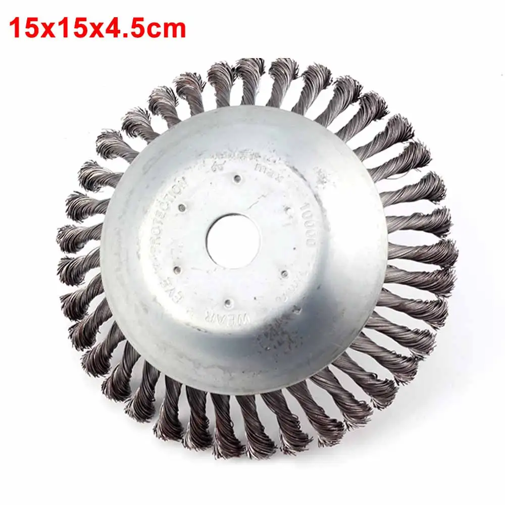 

Grass Trimmer Head Steel Wire Weed Trimming Tools Rounded Edge Grass Brush Cutter Removal for Garden Lawnmower