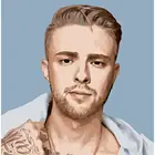Картина по номерам Егор Крид, 40 х 40 см