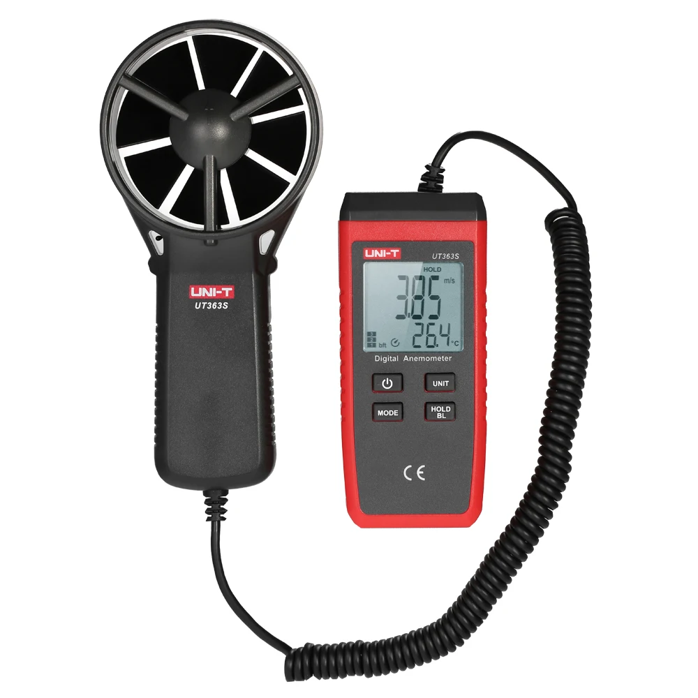 UNI-T UT363S Mini LCD Digital Anemometer Handheld Wind Speed Meter Air Velocity Temperature Tester | Инструменты