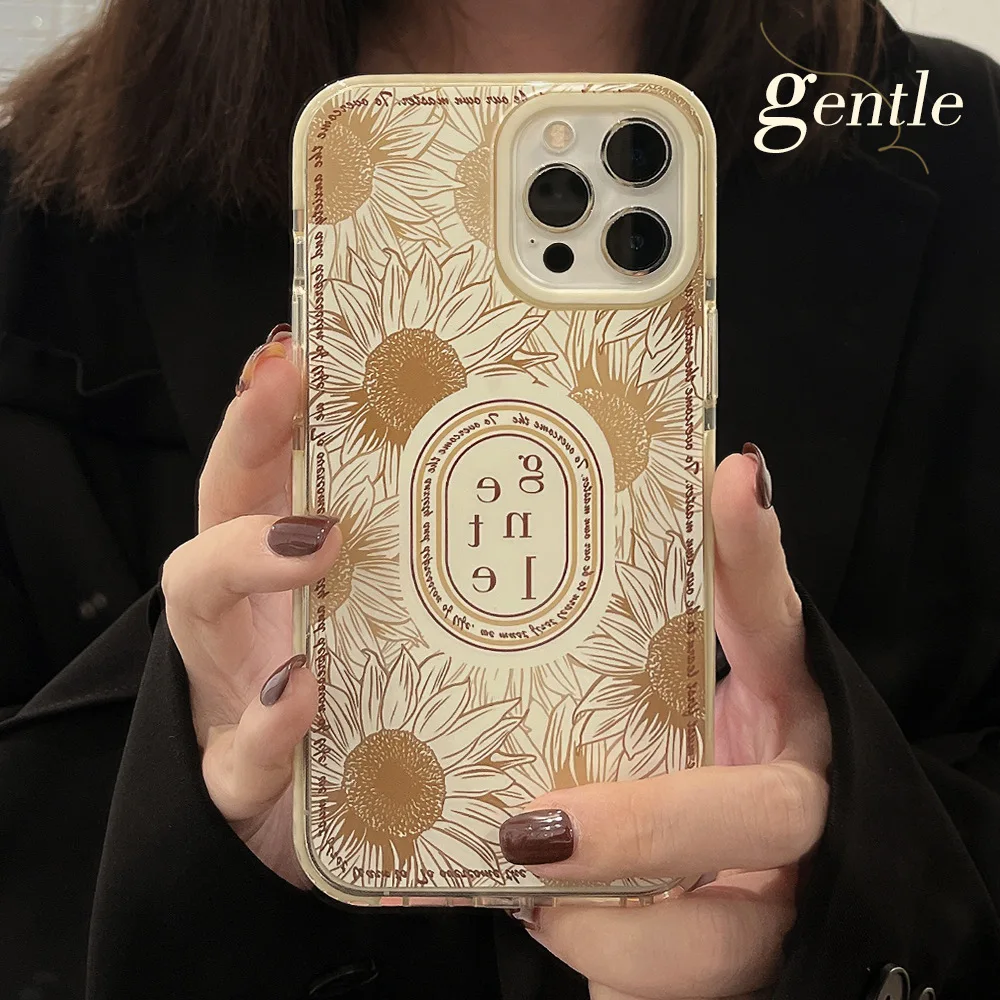 

Retro Flowers Chrysanthemum Leaves Phone Case for IPhone 11 12 13 Mini Pro Max X XR Xs Max 6 7 8 Plus Matte Silicone Cover