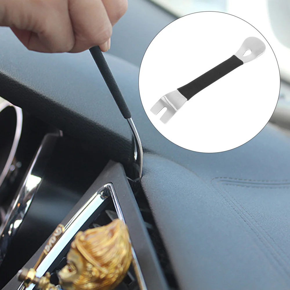 

1Pc Installation Car Radio Door Clip Steel Crow Plate Simple Pry Tool