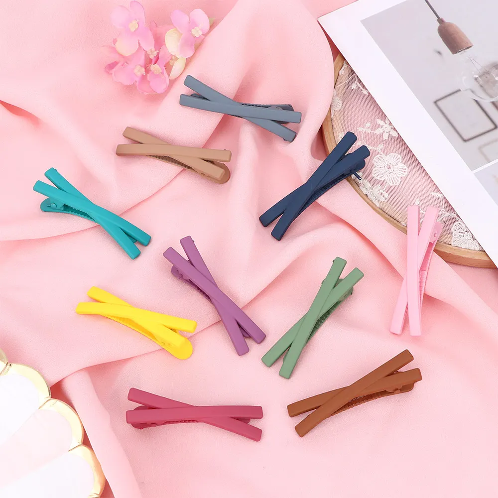 Детская матовая заколка для волос в Корейском стиле девочек и женщин маленькая