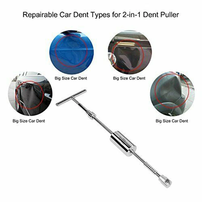 Car Charger Plug Glue-Gun Hail Removal Dent Repair Tool Puller Painless Remover Kit |