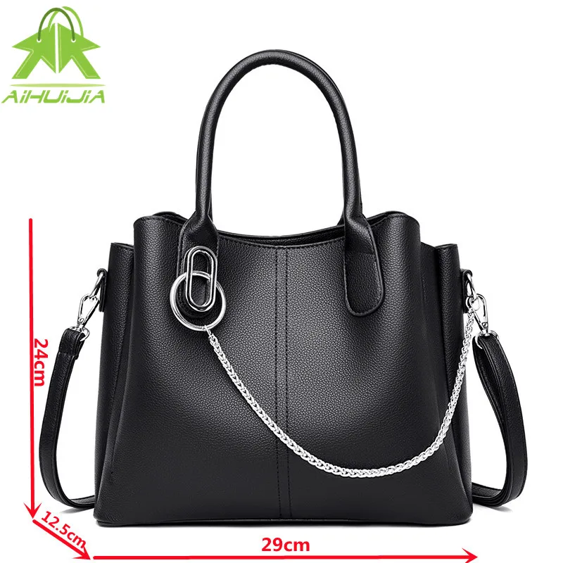 

High Quality Leather Handbag for Women 2021 Luxury Fashion Chain Shoulder Bags Casual Ladies Messenger Bag Tote Bag Sac A Main