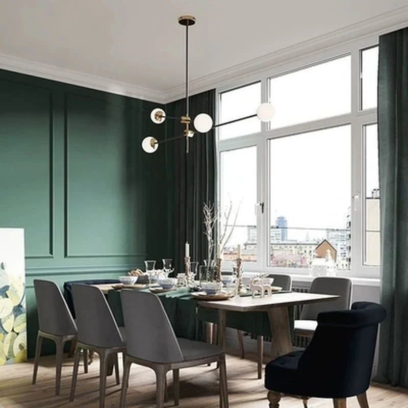 Подвесная люстра в стиле пост-модерн железный потолочный светильник с Простыми