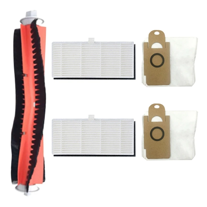 

5Pcs for Xiaomi Lydsto R1 Main Roller Brush Dust Bag Filter Replacement PartsVacuum Cleaner Accessories