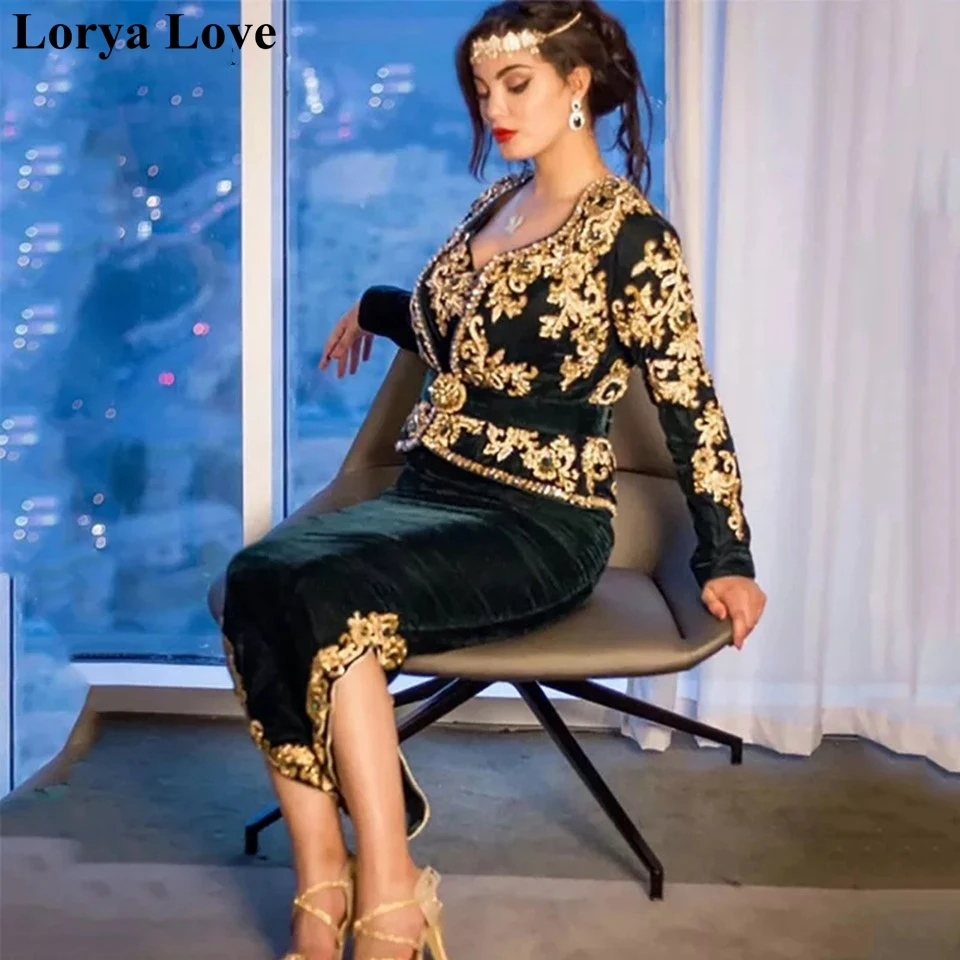 

Black Muslim Evening Dresses Women Formal Party Long Prom Gowns 2020 Two Pieces Saudi Arabia Embroidery Lace Wedding Party Dress