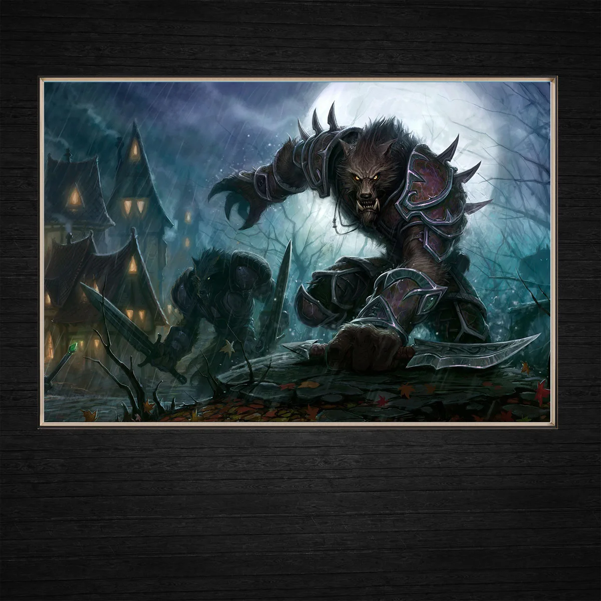 WOW Werewolf современные настенные украшения для дома художника вися анимационная