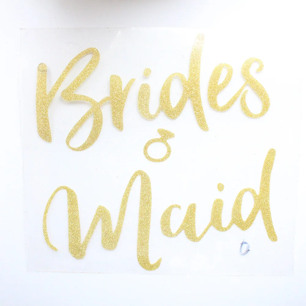 Наклейки для свадебной вечеринки наклейки команды невесты Золотая наклейка