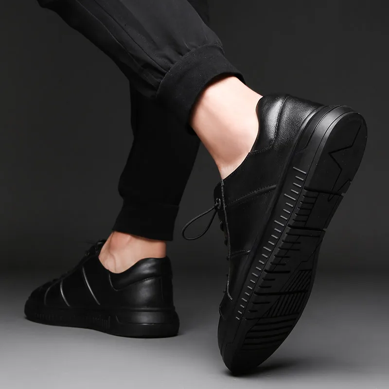 Туфли мужские из натуральной кожи повседневные на шнуровке классические удобная