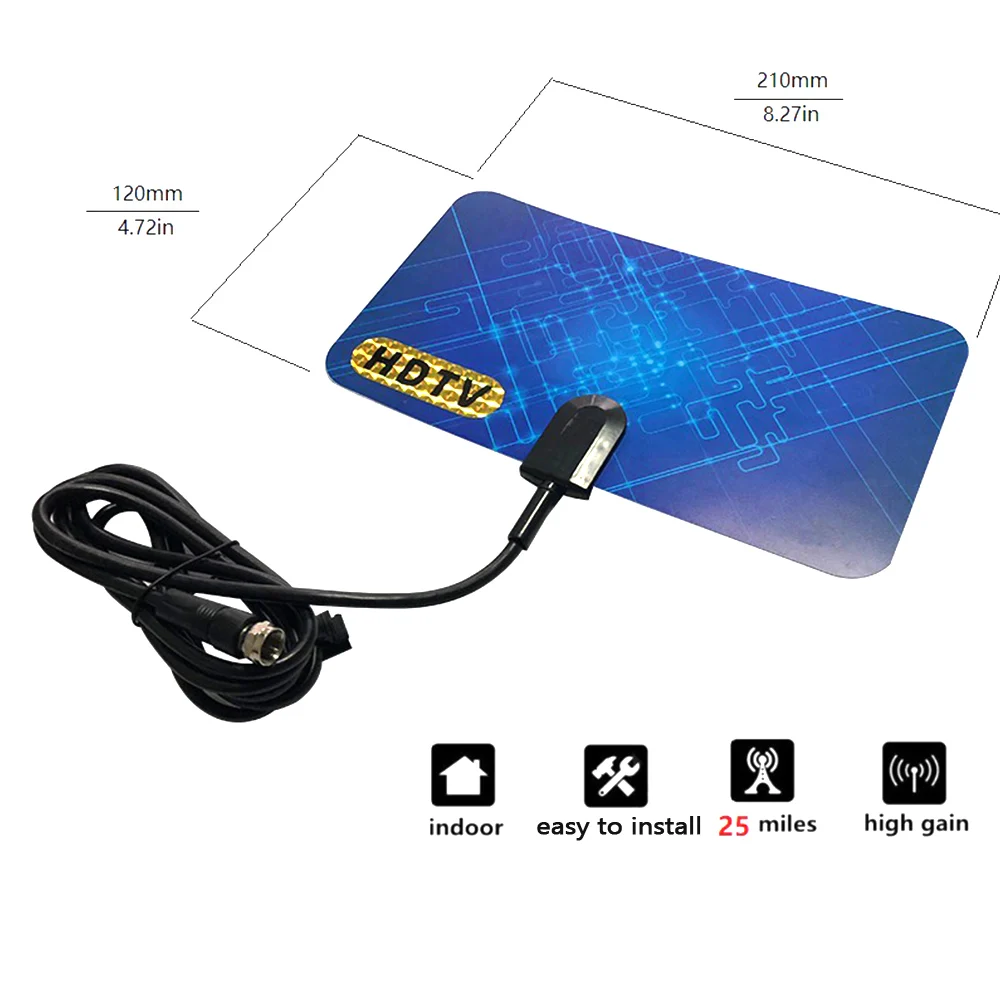 Комнатная цифровая ТВ антенна HD 470 860 МГц с преобразователем общая модель антенн 5