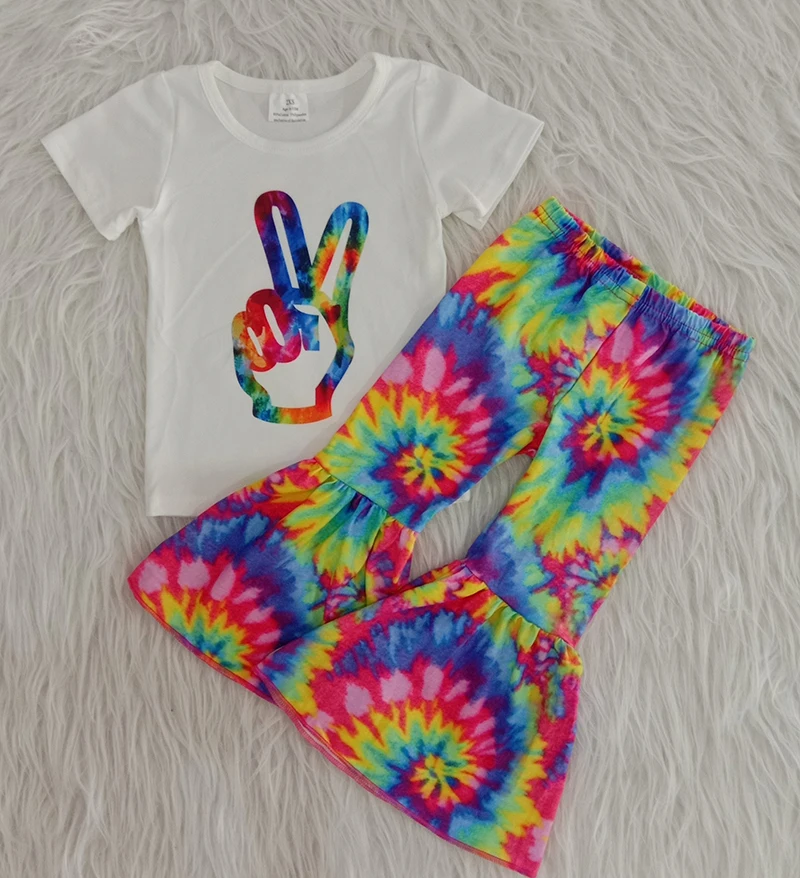 Лидер продаж 2020 летние стильные наряды для девочек Однотонная рубашка и детская