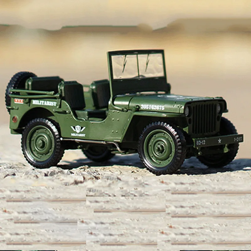 1:18 Тактическая Военная Модель джипы старая мировая война II Уиллис военная техника сплав модель автомобиля для детей игрушки подарки
