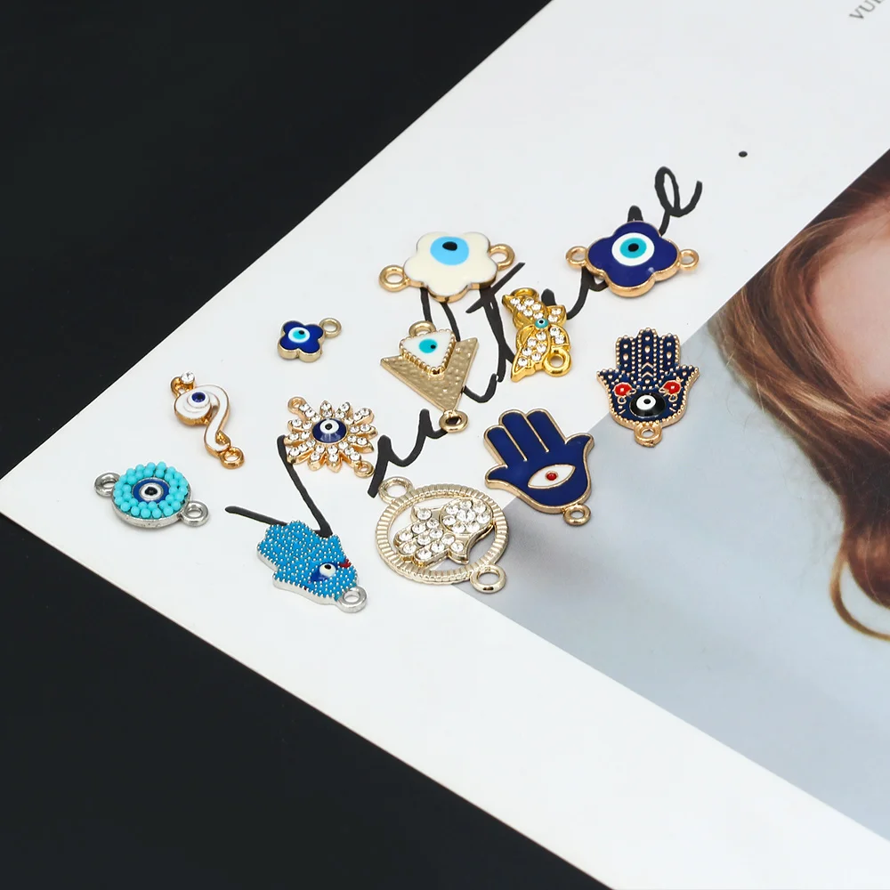 Счастливый глаз Фатима хамса ручная бабочка Турецкий Дурной шармы набор сплав