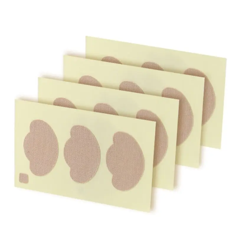 3/15 шт. женские хлопковые клейкие накладки для ног слиток наклейки телесного