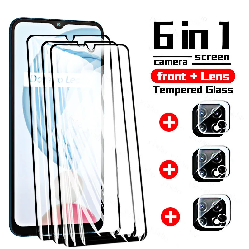 

Tempered Glass Realme C21 C3 Protection for OPPO Realme C17 C12 C15 C11 2021 C25y C21y Screen Protectors C25s Protective Film