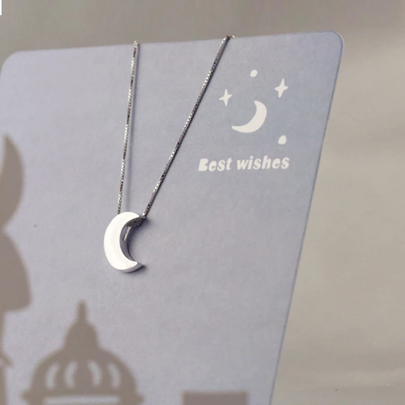 Лидер продаж минималистичное ожерелье-чокер с подвеской в виде Луны для женщин
