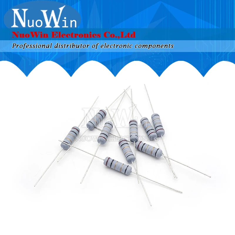 20pcs 2W 5% Wire Wound Resistor Fuse Winding Resistance 0.1R 0.05 0.1 0.22 0.33 0.47 0.5 1 2.2 3 4.7 5.1 6.8 10 22 47 51 100 ohm |