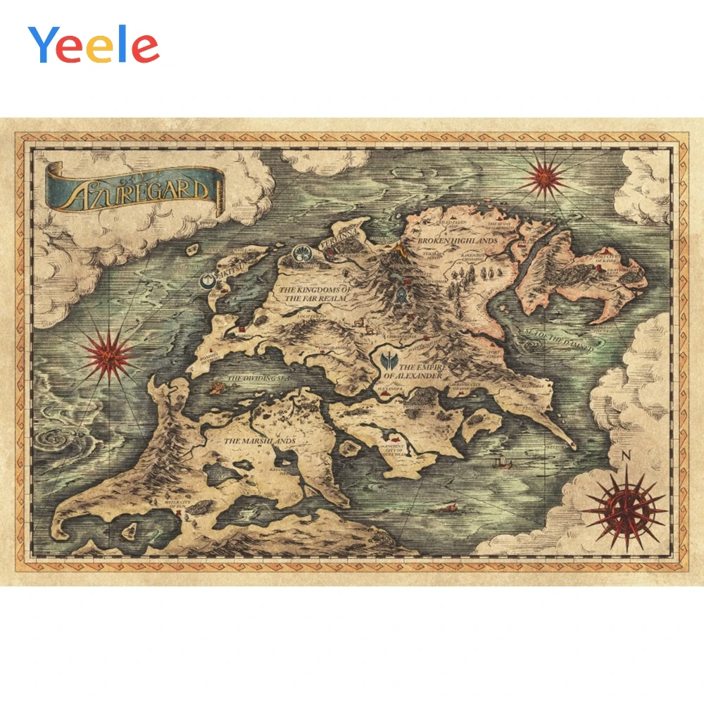 Фон для фотосъемки Yeele с изображением черепа острова пиратов морского капитана