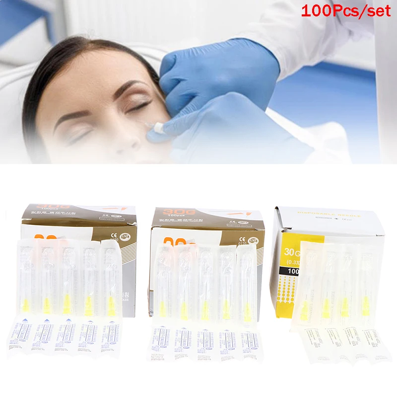 

Disposable Medical Injection Sterile Needle Surgical Tool Transparent Syringe Injection glue For Pharmaceutical 30G 4/6/13mm