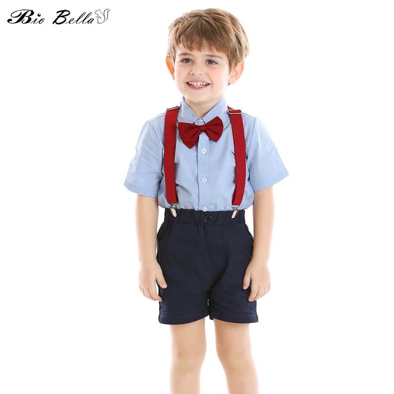 Детская одежда комплект летней одежды для мальчиков модная Новый стиль От 1 до 6