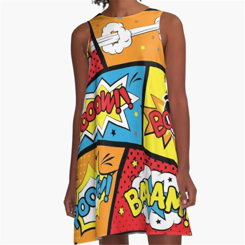 

Fashion Women summer dresses connected white Printed A-Line Boho Dress for women harajuku Sexy ladies mini short beach dress