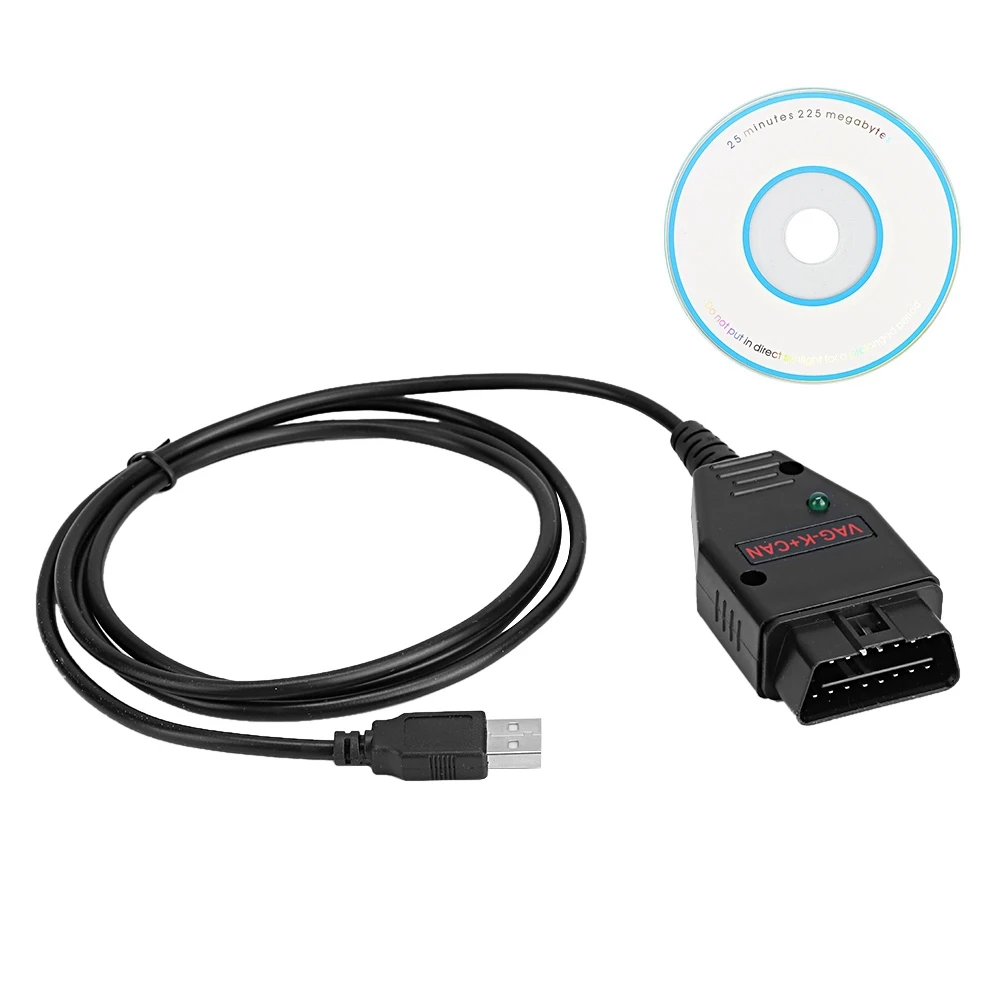 Автомобильный диагностический сканер кабель с CD подходит для VAG K + CAN 1 4 Commander