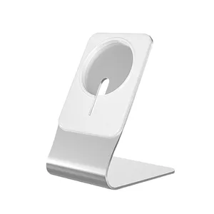magnetic phone holder 15w wireless charger aluminum desktop stand compatible with apple wireless charging for iphone 12 pro max free global shipping