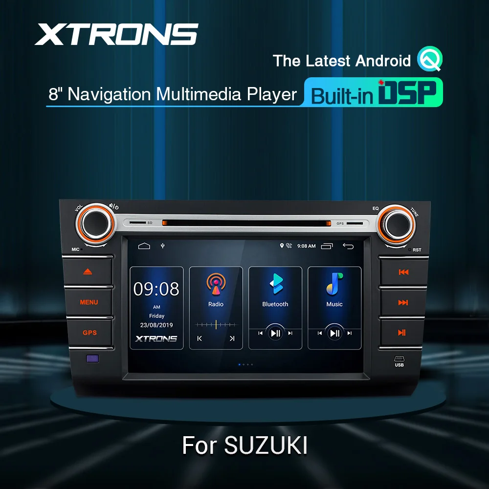 Автомобильный DVD-плеер XTRONS 8 &quotAndroid Q DSP радио стереосистемы RCA GPS TPMS OBD для Suzuki Swift 2004