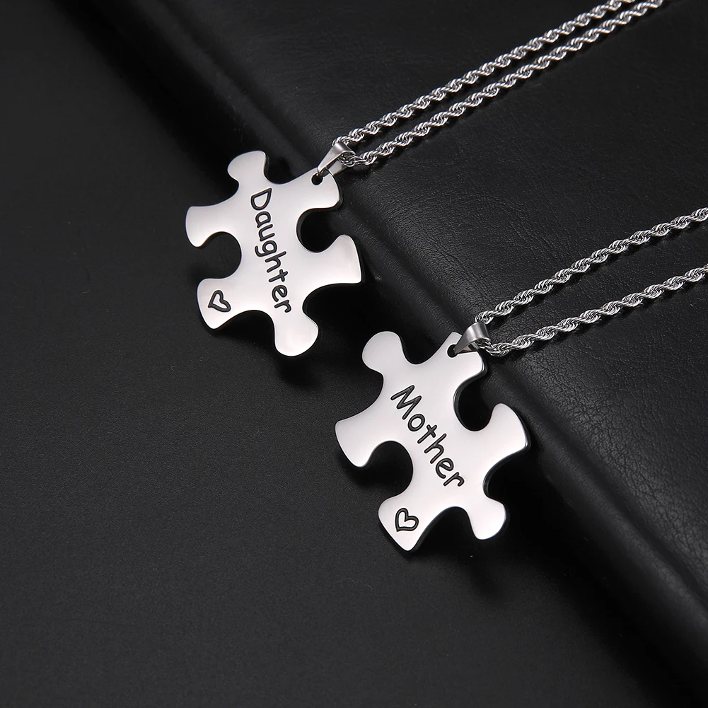 Fishhook новая мать любовь дочь семья головоломки из нержавеющей стали для женщин
